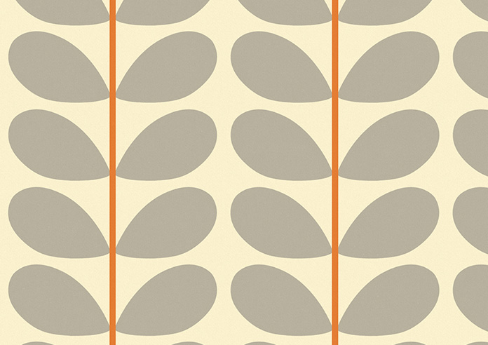 Orla Kiely Two Colour Stem, Warm Grey - Twist&Fit Roman Blind - Image 8